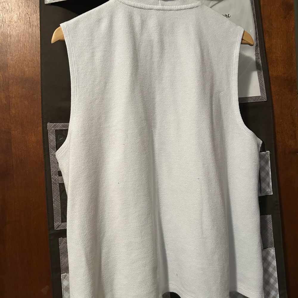 Talbots Classic White Vest